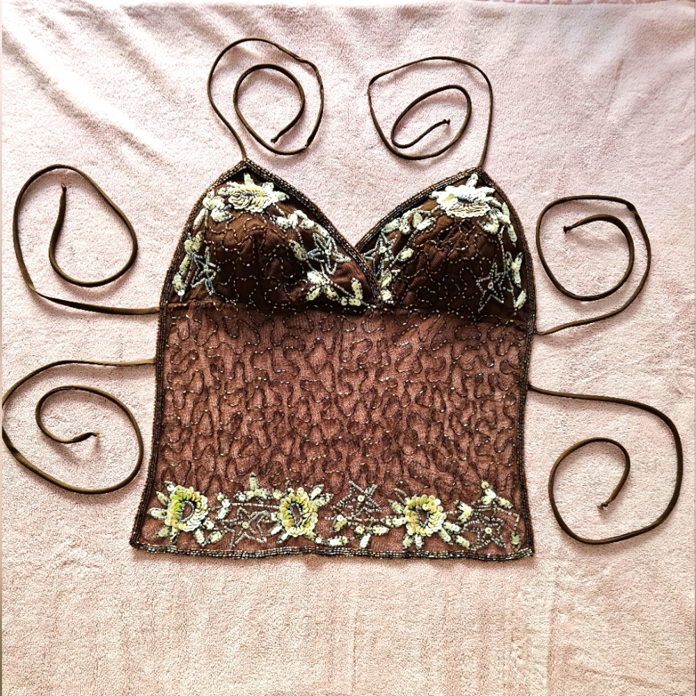 Wet Seal Top w/Beadwork